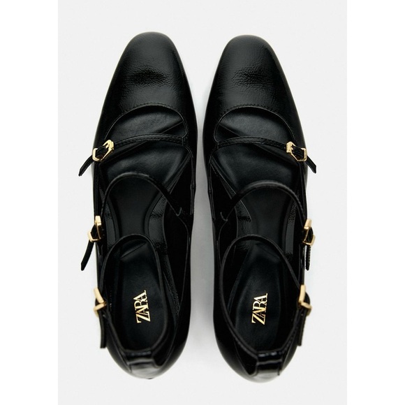 Zara black patent strappy maryjane heels - Picture 15 of 15